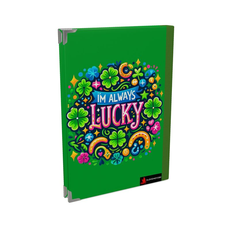 Black 2026 Deluxe Lucky Diary by I Love Me Vibe, featuring positive affirmations and space for daily abundance journaling.
