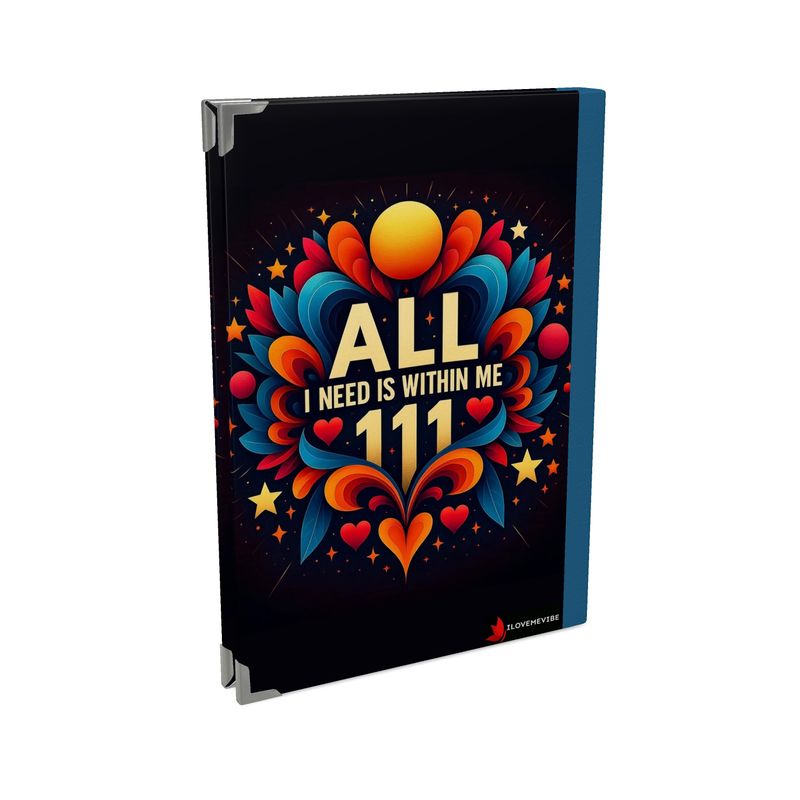 Black 2026 Deluxe Diary by I Love Me Vibe with empowering affirmations and "All I Need Is Within Me" cover design.