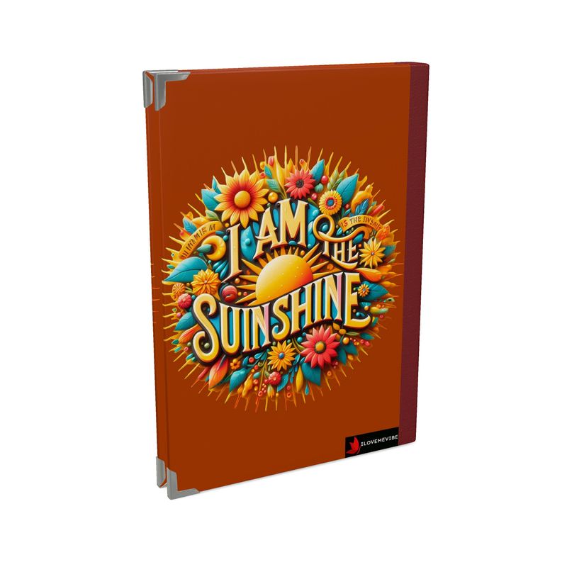 Black 2026 deluxe diary by I Love Me Vibe with positive affirmation cover design, featuring "I Am the Sunshine" theme.