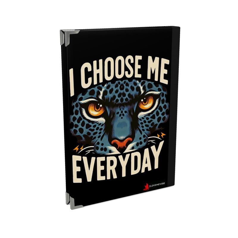 Black 2026 Deluxe Diary by I Love Me Vibe featuring self-love affirmations and empowerment prompts for daily inspiration.