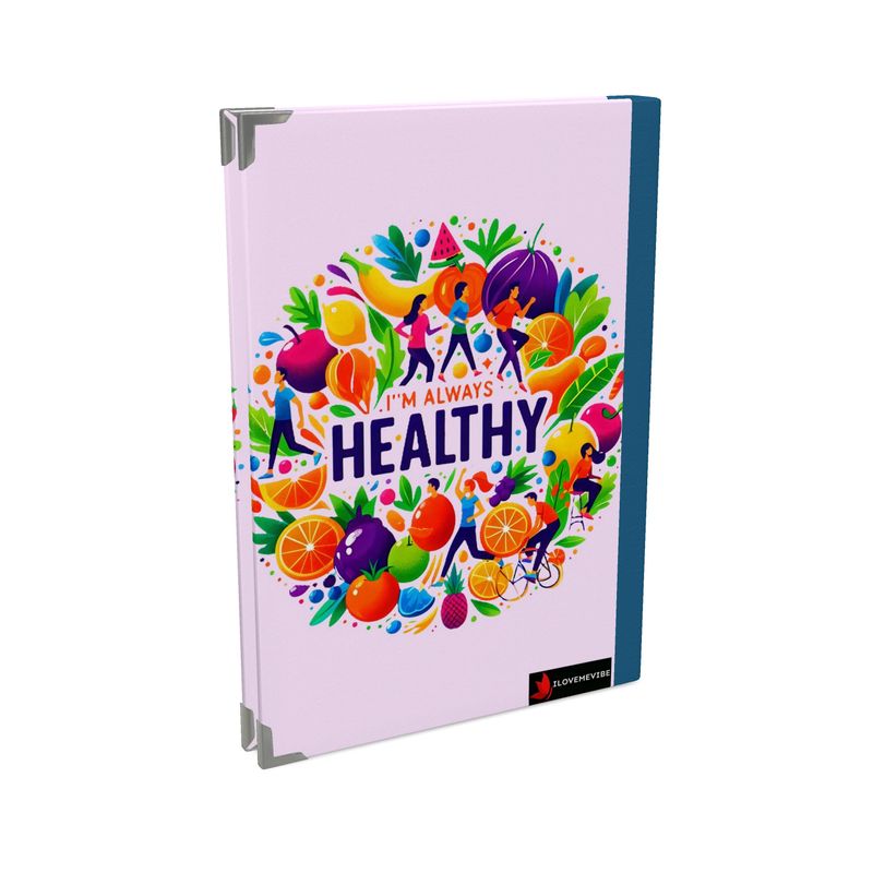 Black 2026 Deluxe Diary by I Love Me Vibe featuring health and wellness affirmations and a motivational design.