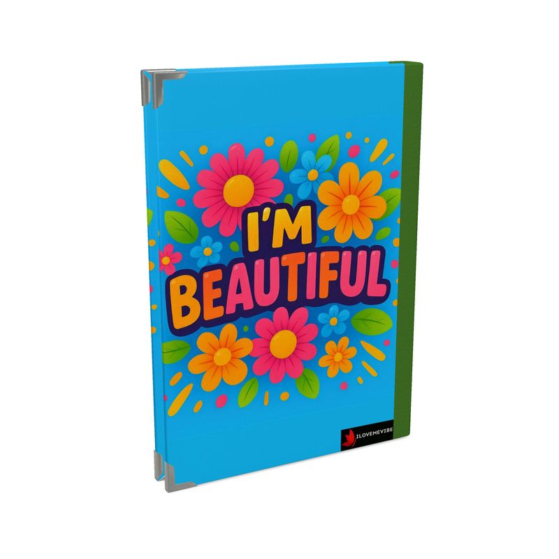 Black 2026 Deluxe Diary by I Love Me Vibe featuring empowering affirmations and daily inspiration for self-love.