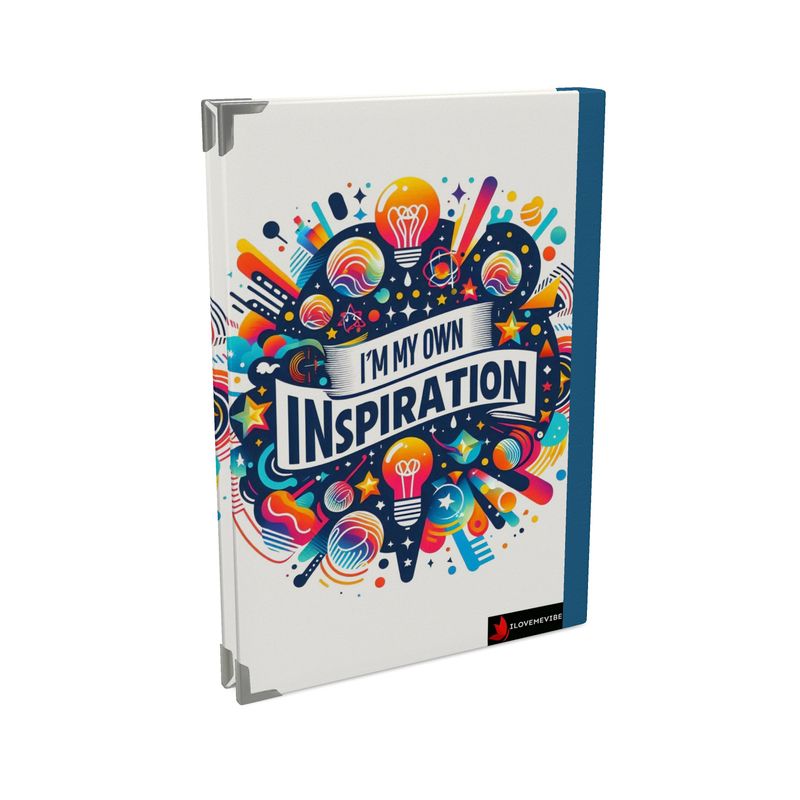 Black 2026 deluxe diary by I Love Me Vibe with self-empowerment quotes and daily affirmations for inspiration.