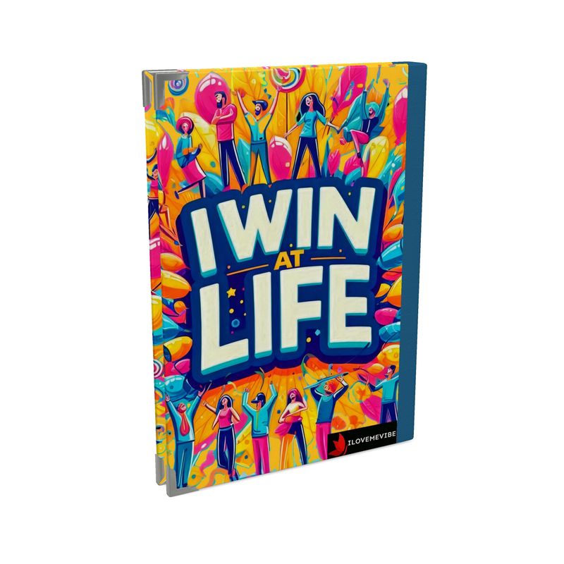Black I Love Me Vibe 2026 Deluxe Diary with motivational affirmations and planner pages for success and self-love.