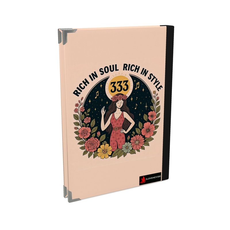 Black 2026 Deluxe Diary by I Love Me Vibe featuring angel number 333, affirmations, and manifestation prompts for positive energy.
