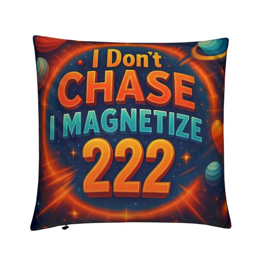 I Don’t Chase, I Magnetize 222 Affirmation Cushion - Angel Number Home Decor | I Love Me Vibe - I love me vibe