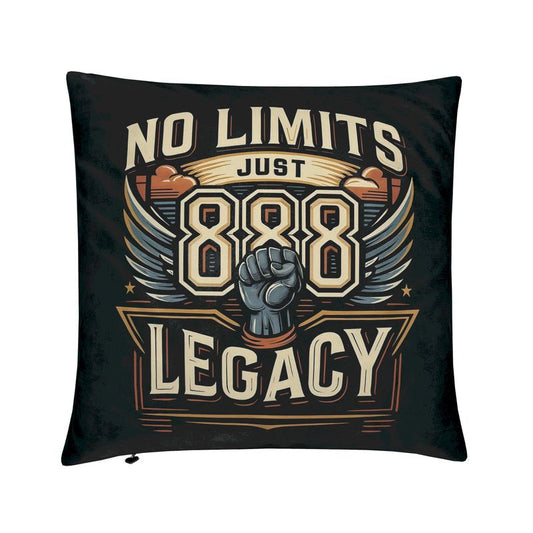 No Limits, Just Legacy 888 Cushion – Manifest Abundance & Success with Angel Number 888 | I Love Me Vibe - I love me vibe