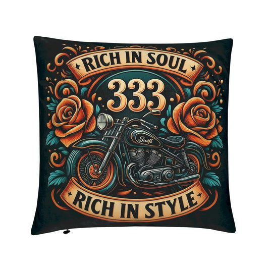 Rich in Soul, Rich in Style 333 Cushion – Empowerment & Abundance Décor | I Love Me Vibe - I love me vibe