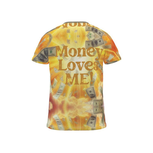 Money Loves Me Men’s Affirmation T-Shirt | I Love Me Vibe - I love me vibe