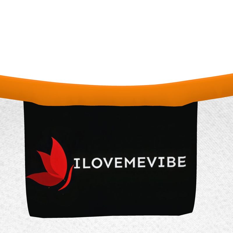 Girls’ orange T-shirt by I Love Me Vibe featuring positive message, soft recycled polyester jersey, suitable for kids aged 3-4 years.