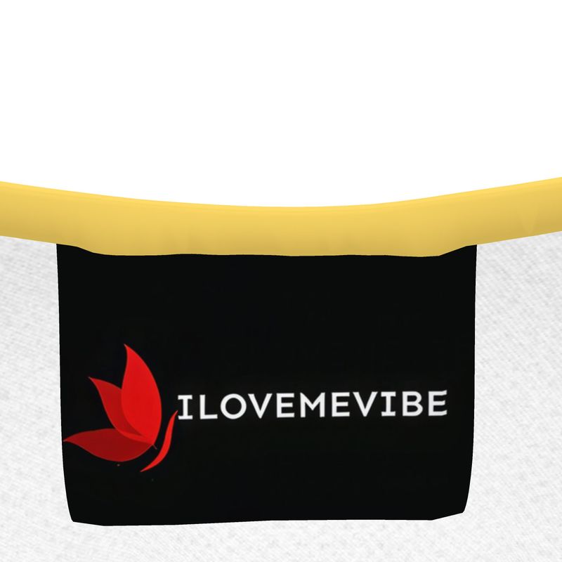 Girls yellow T-shirt from I Love Me Vibe featuring a positive "I Am the Sunshine Kids" slogan on soft recycled polyester jersey.