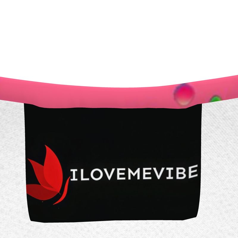Pink girls' T-shirt from I Love Me Vibe with "I'm Always Happy" positive message, made of soft recycled polyester jersey.