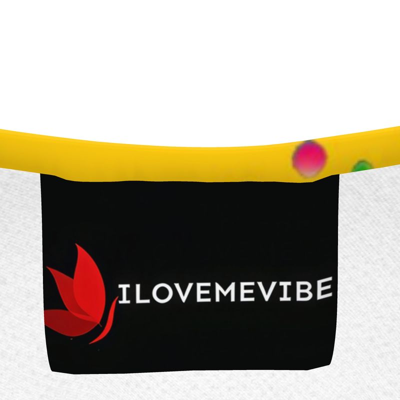 Yellow kids' T-shirt by I Love Me Vibe, simple positive message, soft recycled polyester fabric, designed for children aged 3-4 years.