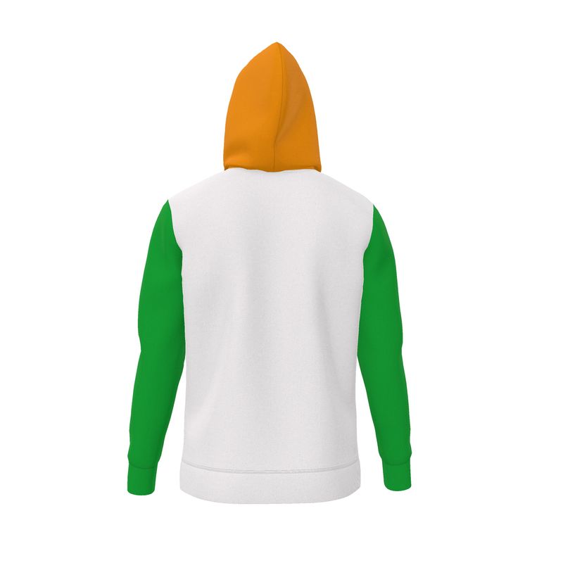 Women's I Love Me Vibe hoodie with zipper, loopback jersey fabric, featuring "Prosperity Is My Second Name" design for abundance.