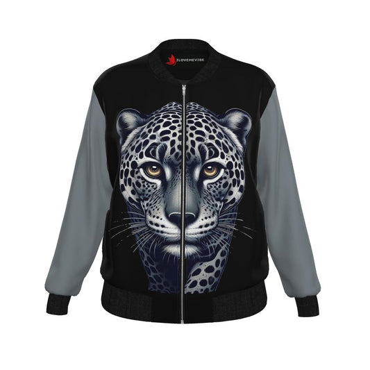 Walking Leopard Women’s Bomber Jacket – Bold Confidence Fashion | I Love Me Vibe - I love me vibe