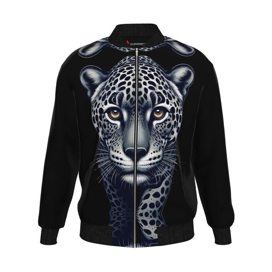Walking Leopard Men’s Bomber Jacket - Bold Confidence Style | I Love Me Vibe - I love me vibe