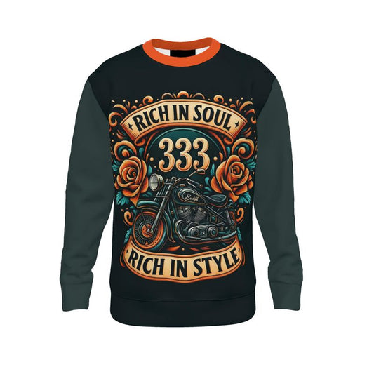 Rich in Soul, Rich in Style 333 Sweatshirt – Empower Your Ride with Angel Number 333 | I Love Me Vibe - I love me vibe