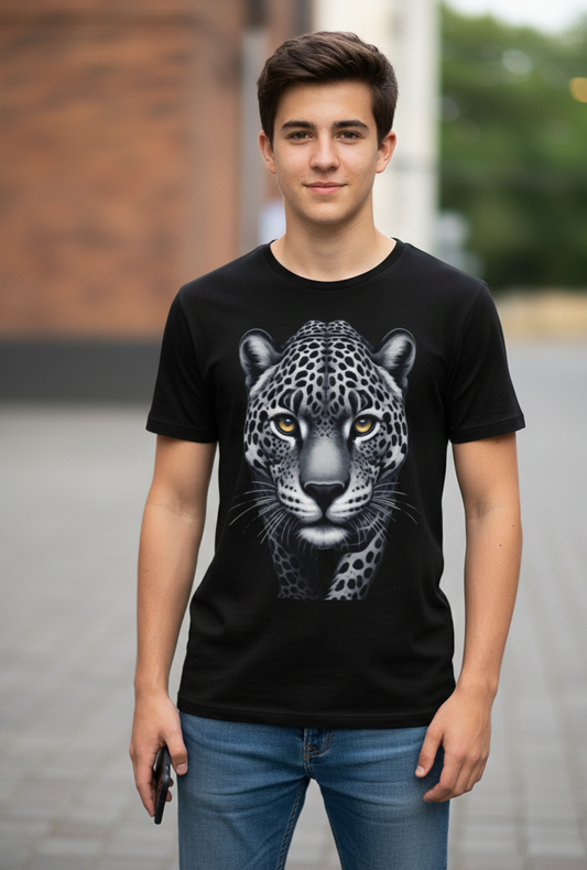 Walking Leopard Kids T-Shirt– Confidence, Courage & Purpose in Every Step | I Love Me Vibe - I love me vibe