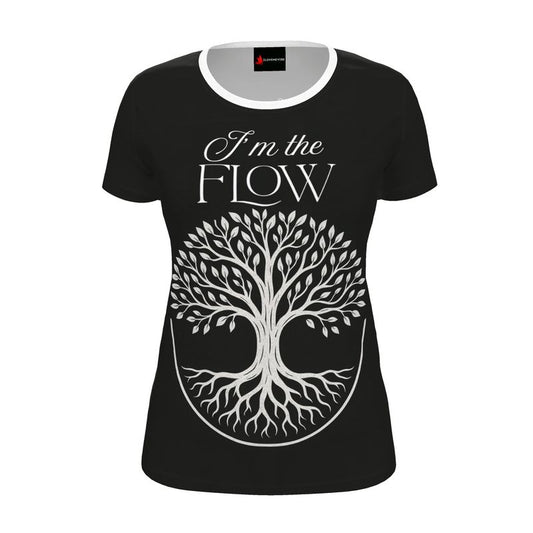 I’m the Flow Women’s T-Shirt – Alignment & Ease Affirmation Tee | I Love Me Vibe - I love me vibe