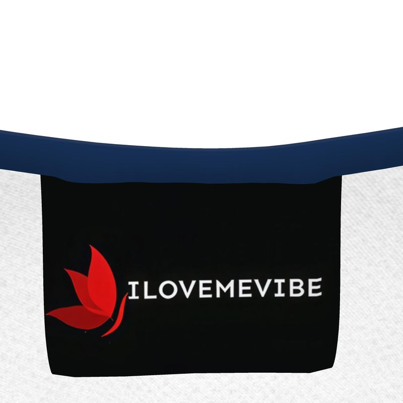 Girls' blue I Love Me Vibe T-shirt with "I'm My Own Inspiration" slogan, simple design, perfect for kids' casual wear.