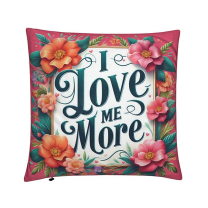 I Love Me More Cushion – Self-Love Throw Pillow | I Love Me Vibe - I love me vibe