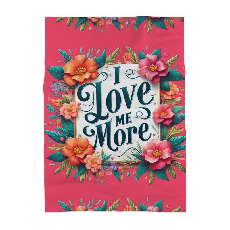 I Love Me More Tea Towel – Self-Love Affirmation Kitchen Towel | I Love Me Vibe - I love me vibe