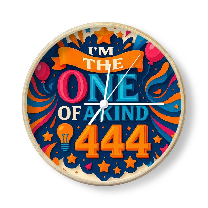 I’m the One of a Kind 444 Wall Clock – Unique Energy & Spiritual Affirmation | I Love Me Vibe - I love me vibe