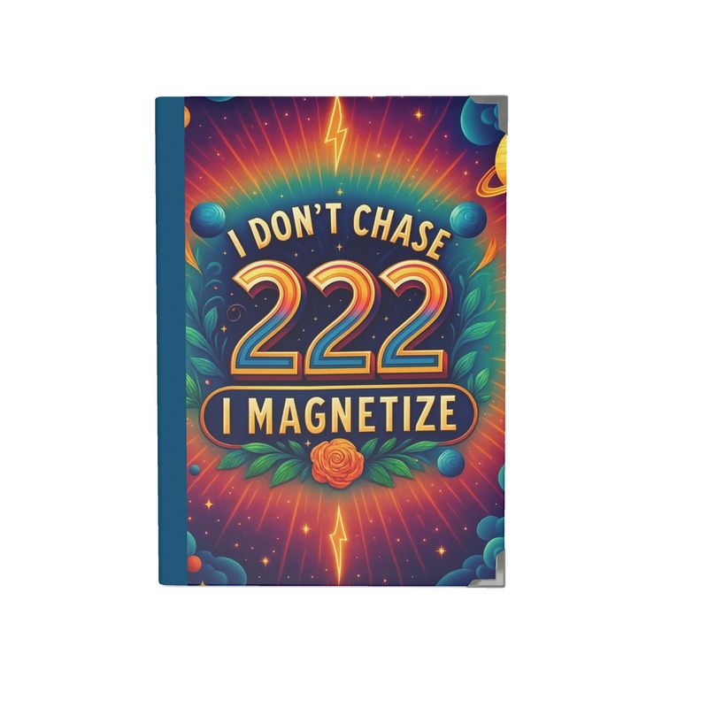 I Don’t Chase, I Magnetize 222 – 2026 Deluxe Diary - Manifestation Planner | I Love Me Vibe - I love me vibe