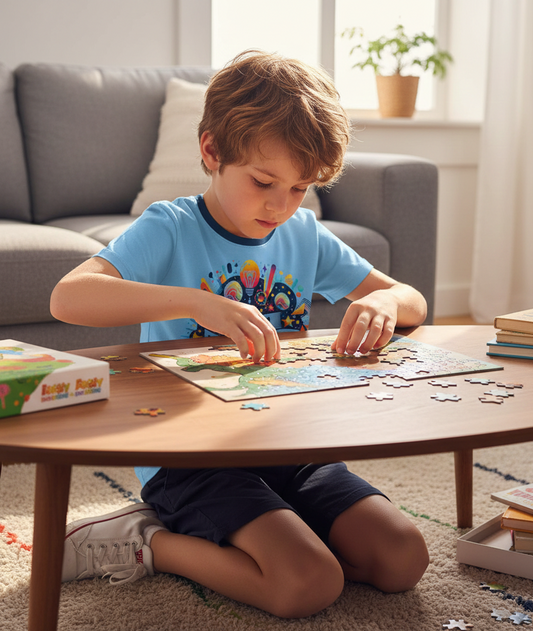 I’m My Own Inspiration Kids’ Blue T-Shirt – Positive Kids Tee | I Love Me Vibe - I love me vibe