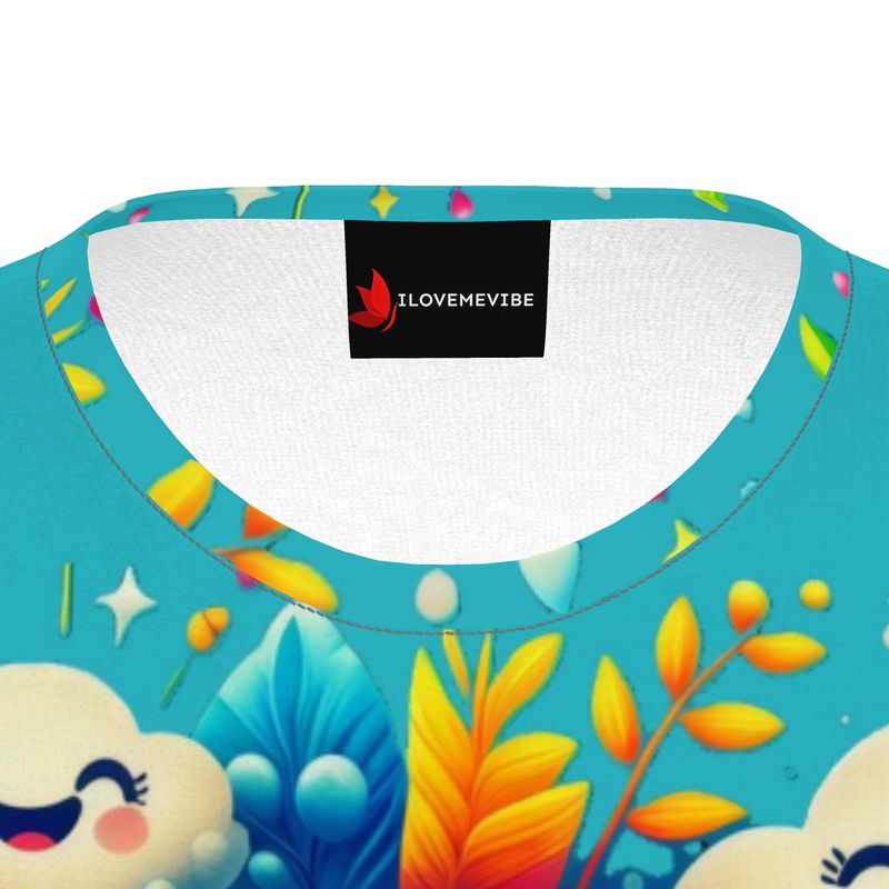 I’m Always Happy Kids’ Blue T-Shirt – Positive Kids Tee | I Love Me Vibe - I love me vibe