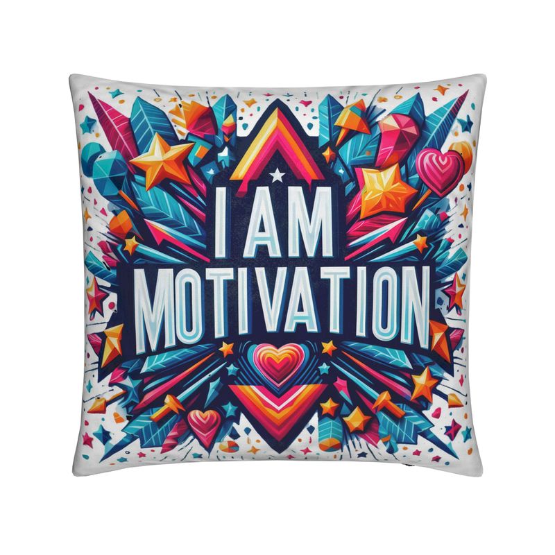 I Am Motivation Affirmation Cushion - Empowering Home Decor | I Love Me Vibe - I love me vibe