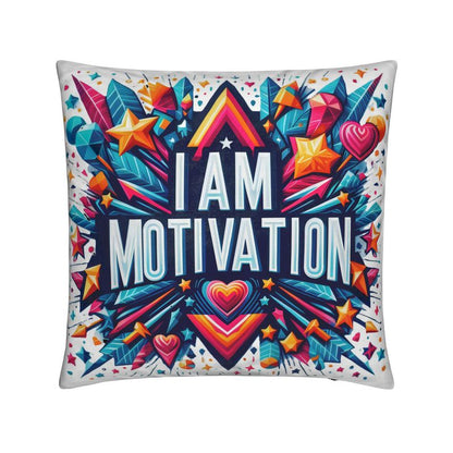I Am Motivation Affirmation Cushion - Empowering Home Decor | I Love Me Vibe - I love me vibe
