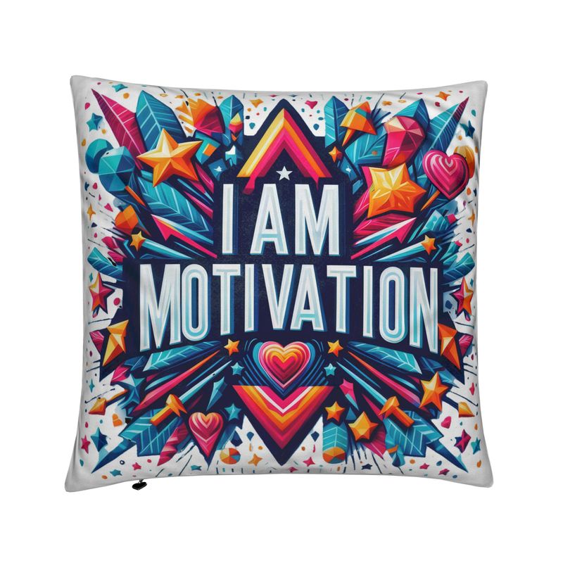 I Am Motivation Affirmation Cushion - Empowering Home Decor | I Love Me Vibe - I love me vibe
