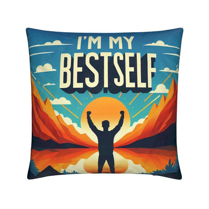 I’m My Best Self Cushion – Self-Love & Empowerment Affirmation Décor | I Love Me Vibe - I love me vibe