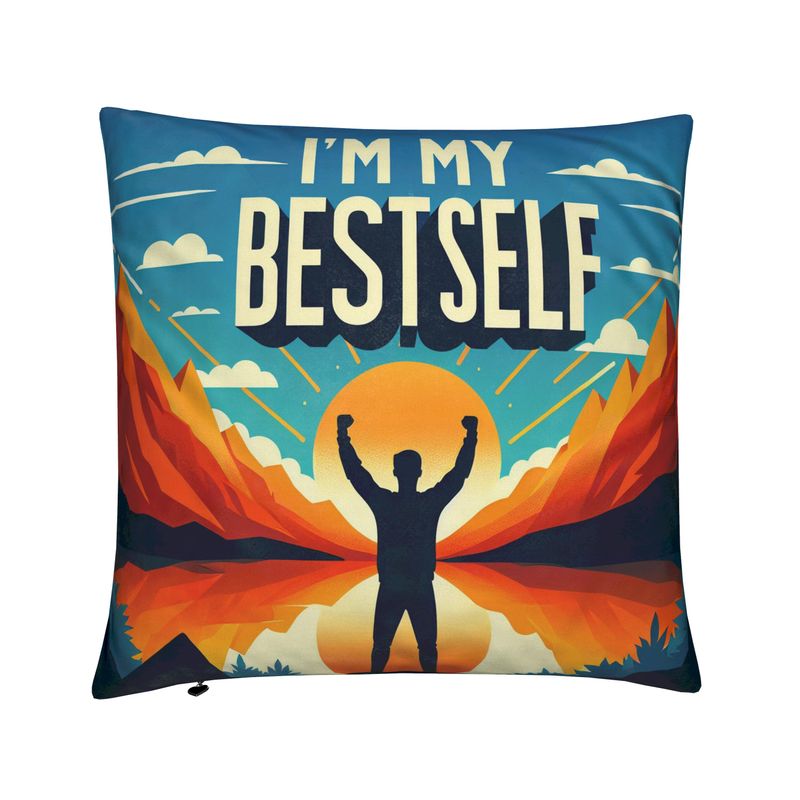 I’m My Best Self Cushion – Self-Love & Empowerment Affirmation Décor | I Love Me Vibe - I love me vibe