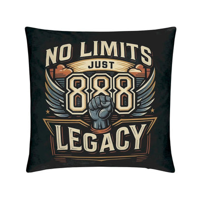 No Limits, Just Legacy 888 Cushion  – Manifest Abundance & Success with Angel Number 888 | I Love Me Vibe - I love me vibe