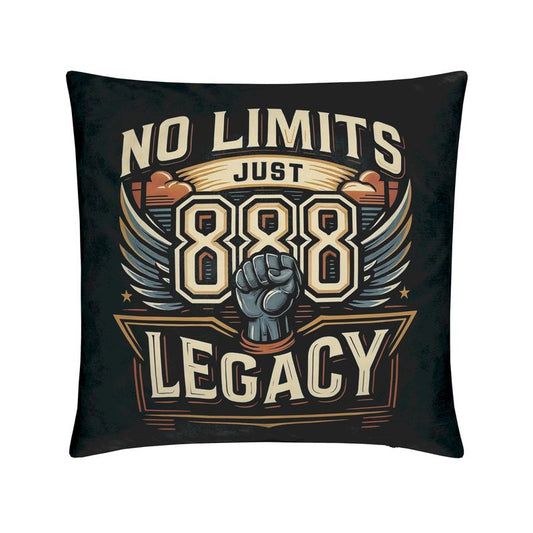No Limits, Just Legacy 888 Cushion  – Manifest Abundance & Success with Angel Number 888 | I Love Me Vibe - I love me vibe
