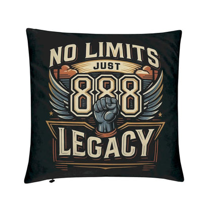 No Limits, Just Legacy 888 Cushion  – Manifest Abundance & Success with Angel Number 888 | I Love Me Vibe - I love me vibe