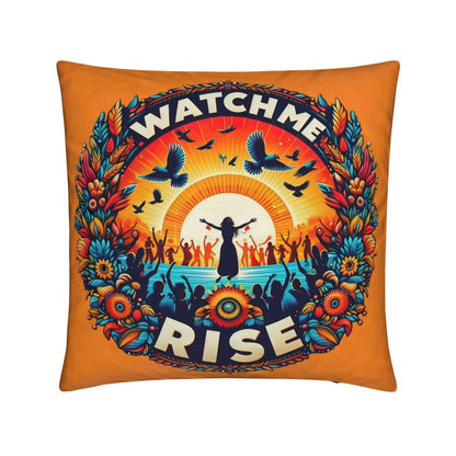 Watch Me Rise Cushion – Empowerment & Confidence Affirmation Décor | I Love Me Vibe - I love me vibe