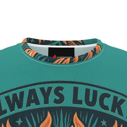 Always Lucky Always Lit 777 Men’s T-shirt – Motivational Tee | I Love Me Vibe - I love me vibe