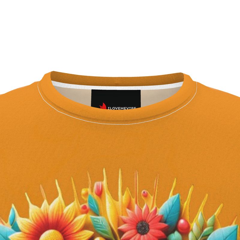 Men's I Am the Sunshine motivational T-shirt by I Love Me Vibe, all-over printed cut and sew recycled poly jersey, casual style.