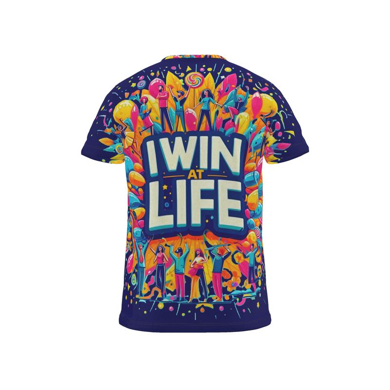 I Win at Life Men’s T-Shirt – Motivational Tee | I Love Me Vibe - I love me vibe
