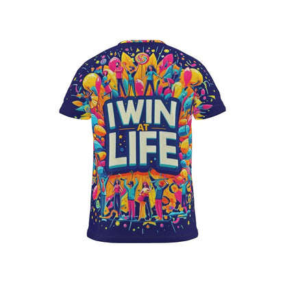 I Win at Life Men’s T-Shirt – Motivational Tee | I Love Me Vibe - I love me vibe