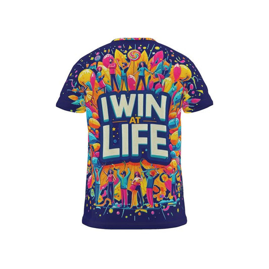 I Win at Life Men’s T-Shirt – Motivational Tee | I Love Me Vibe - I love me vibe