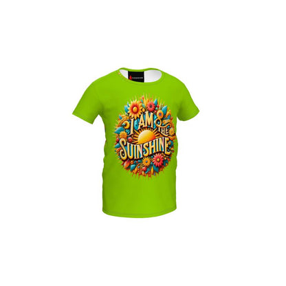 I Am the Sunshine Kids’ Green T-Shirt – Positive Kids Tee | I Love Me Vibe - I love me vibe