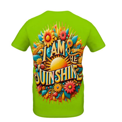 I Am the Sunshine Kids’ Green T-Shirt – Positive Kids Tee | I Love Me Vibe - I love me vibe