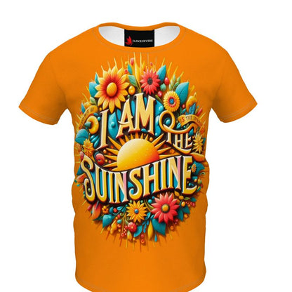 I Am the Sunshine Kids’ Orange T-Shirt – Positive Kids Tee | I Love Me Vibe - I love me vibe