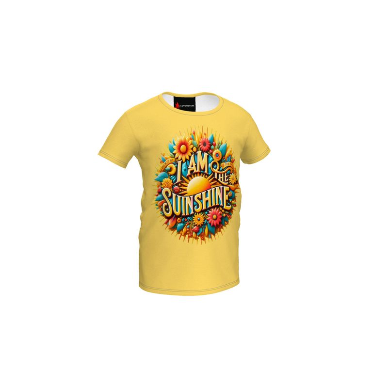 I Am the Sunshine Kids’ Yellow T-Shirt – Positive Kids Tee | I Love Me Vibe - I love me vibe