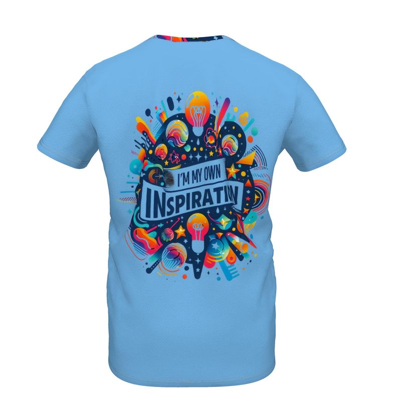 I’m My Own Inspiration Kids’ Blue T-Shirt – Positive Kids Tee | I Love Me Vibe - I love me vibe