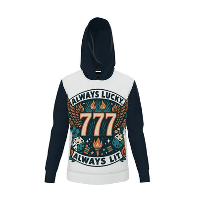 Always Lucky Always Lit 777 Unisex Hoodie – Motivational Hoodie | I Love Me Vibe - I love me vibe